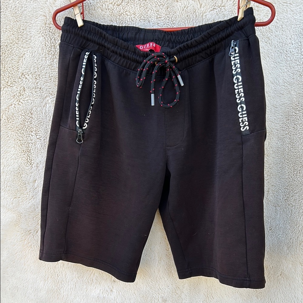 GUESS Black Drawstring Shorts